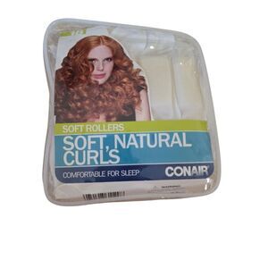 White Soft Rollers for Natural Curls